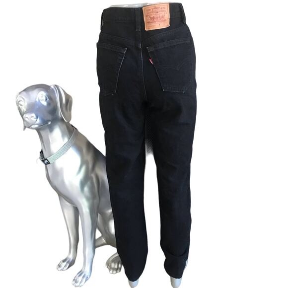 Vintage Levi’s 17512-0260 Black High Waisted Mom Jeans Women's Size 26 - Picture 1 of 6